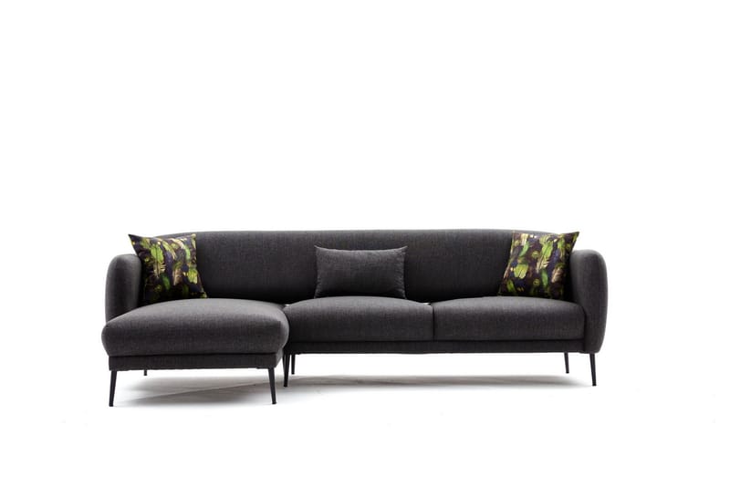 Wenus Chaiselongsovesofa 3-personers - Antracit - Møbler - Sofaer - Sovesofaer