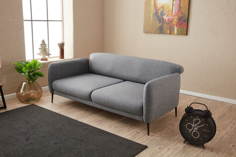 Wenus Sovesofa 3-personers 180x90 cm - Grå - Møbler - Sofaer - Sovesofaer