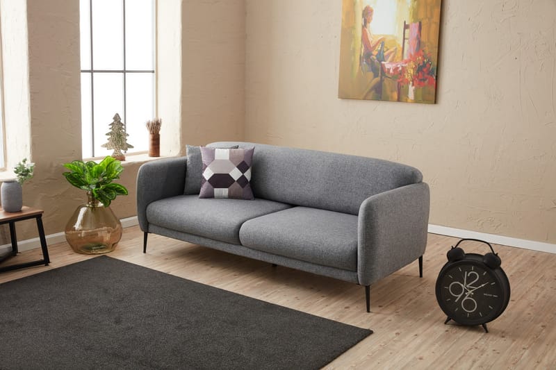 Wenus Sovesofa 3-personers 180x90 cm - Grå - Møbler - Sofaer - Sovesofaer