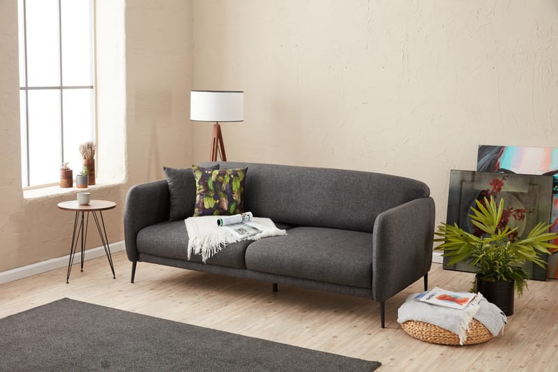 Wenus Sovesofa 3-personers 180x90 cm - Antracit - Møbler - Sofaer - Sovesofaer