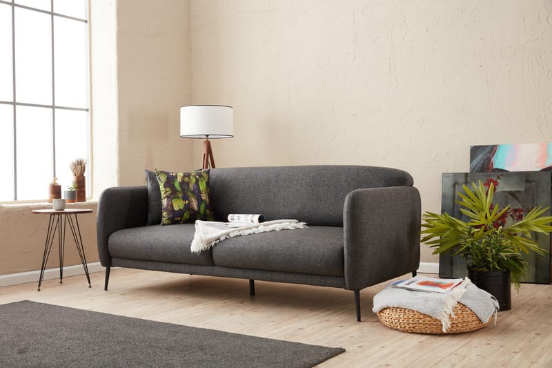 Wenus Sovesofa 3-personers 180x90 cm - Antracit - Møbler - Sofaer - Sovesofaer