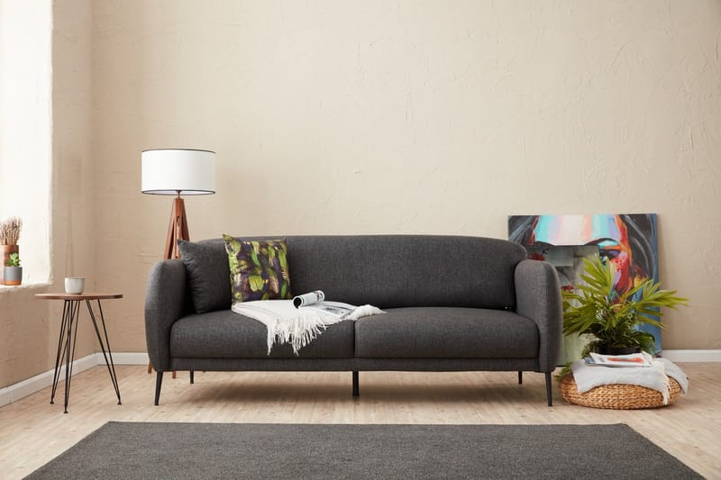 Wenus Sovesofa 3-personers 180x90 cm - Antracit - Møbler - Sofaer - Sovesofaer