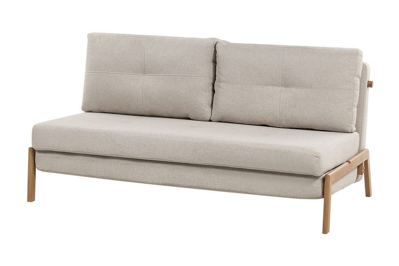 Wigwig Sovesofa 2-personers - Beige/Lyst træ - Møbler - Sofaer - Sovesofaer