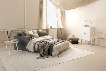 Willhelm Lille Sovesofa 2-personers 160 cm bred - Lysegrå - Møbler - Sofaer - Sovesofaer