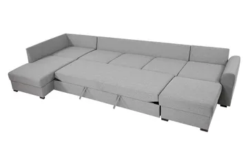 Wilma Hjørnesofa Venstre - Grå/Hvid - Møbler - Sofaer - Sovesofaer
