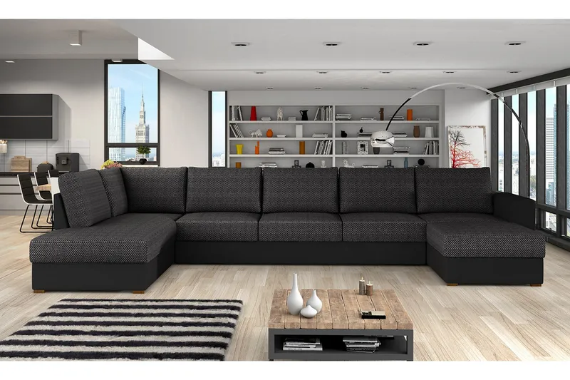 Wilma Hjørnesofa Venstre - Sort - Møbler - Sofaer - Sovesofaer