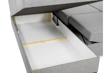 Wilma U-Sovesofa Højre Grå & Hvid - Grå/Hvid - Møbler - Sofaer - Sovesofaer