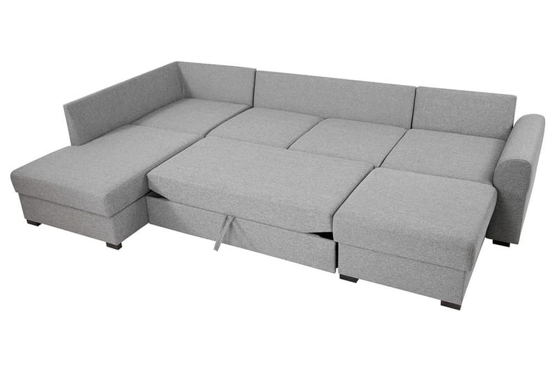 Wilma U-Sovesofa Venstre Grå & Hvid - Grå/Hvid - Møbler - Sofaer - Sovesofaer
