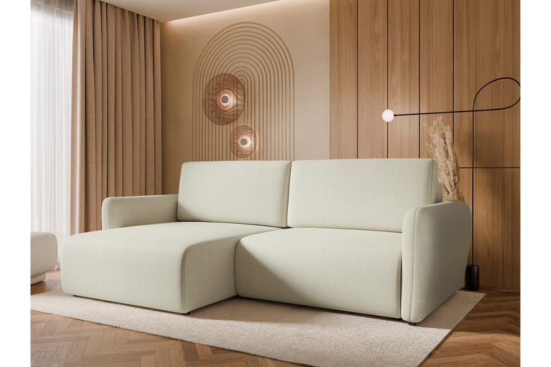 Wymer Sovesofa Med 2-Personers Divan - Beige - Møbler - Sofaer - Sovesofaer