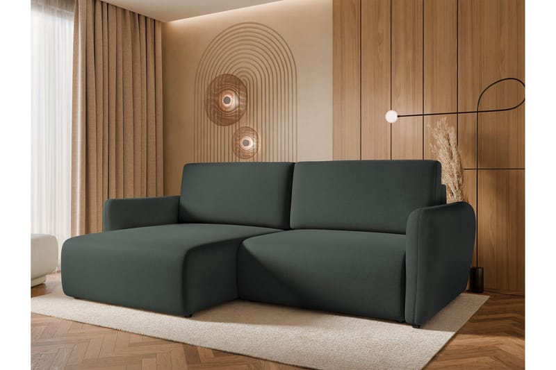 Wymer Sovesofa Med 2-Personers Divan - Grå - Møbler - Sofaer - Sovesofaer