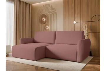 Wymer Sovesofa Med 2-Personers Divan - Lyserød - Møbler - Sofaer - Sovesofaer