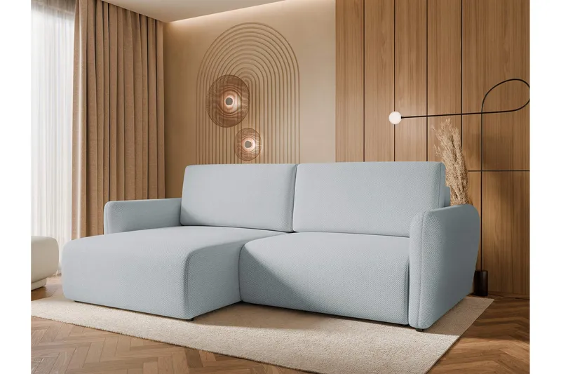 Wymer Sovesofa Med 2-Personers Divan - Grå - Møbler - Sofaer - Sovesofaer