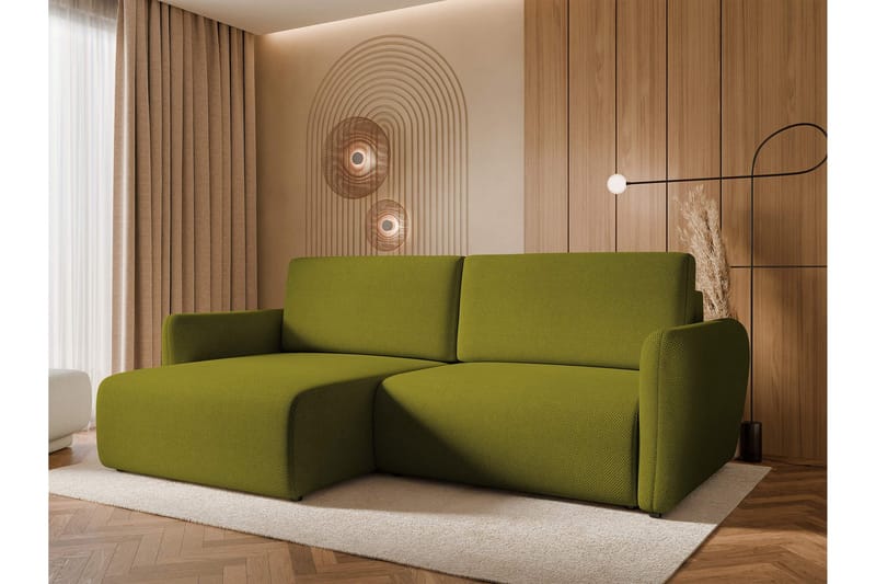 Wymer Sovesofa Med 2-Personers Divan - Grøn - Møbler - Sofaer - Sovesofaer