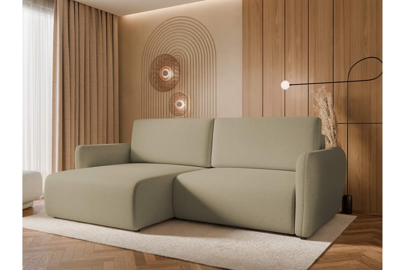 Wymer Sovesofa Med 2-Personers Divan - Beige - Møbler - Sofaer - Sovesofaer