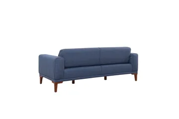 Wyong 3-sæders Rektangulær Langsgående Sovesofa 94x223 cm i Stof - Dueblå - Møbler - Sofaer - Sovesofaer