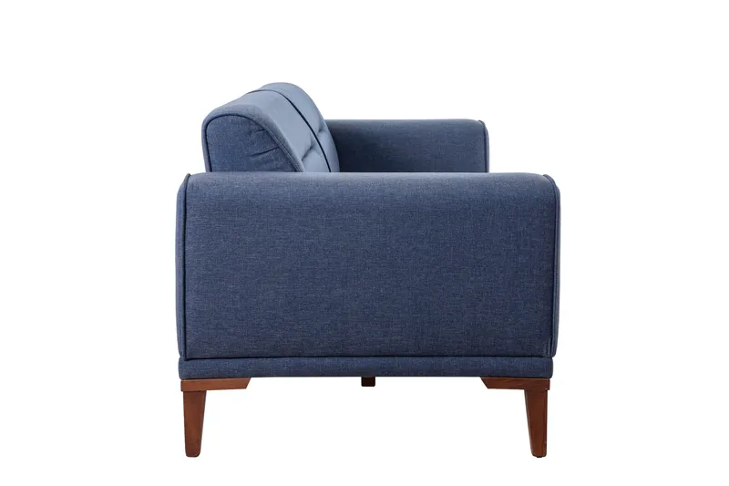 Wyong 3-sæders Rektangulær Langsgående Sovesofa 94x223 cm i Stof - Dueblå - Møbler - Sofaer - Sovesofaer