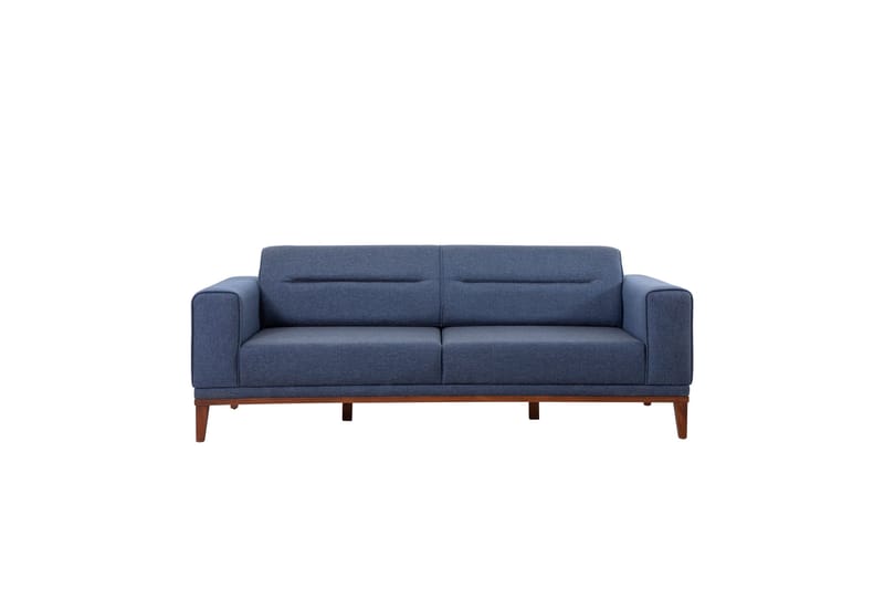 Wyong 3-personers Rektangulær Sovesofa 94x223 cm i Stof, Blå