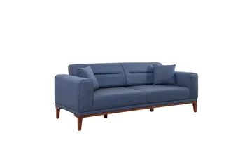 Wyong 3-personers Rektangulær Sovesofa 94x223 cm i Stof - Blå - Møbler - Sofaer - Sovesofaer