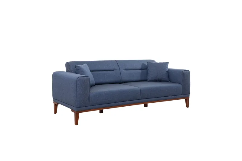 Wyong 3-personers Rektangulær Sovesofa 94x223 cm i Stof - Blå - Møbler - Sofaer - Sovesofaer