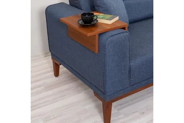 Wyong 3-personers Rektangulær Sovesofa 94x223 cm i Stof - Blå - Møbler - Sofaer - Sovesofaer