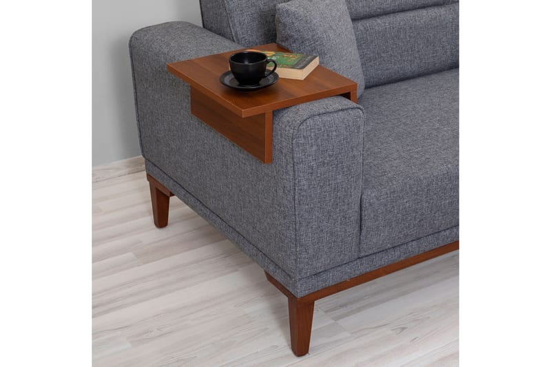 Wyong Sovesofa 3-personers 223x94 cm - Mørkegrå - Møbler - Sofaer - Sovesofaer