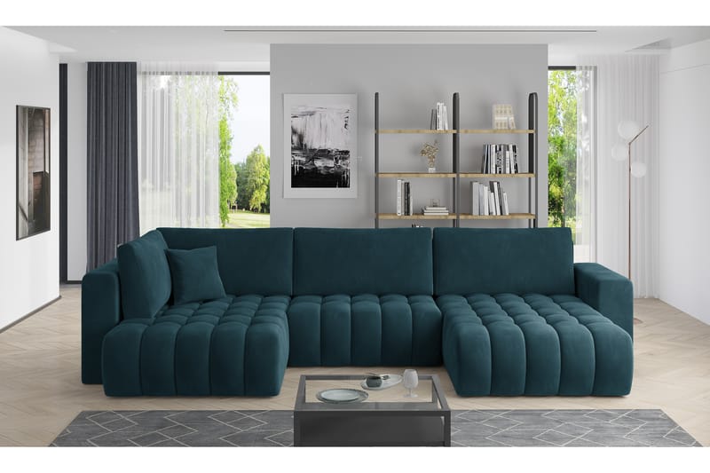 Yorktown U-sovesofa Chaiselong Højre - Grå - Møbler - Sofaer - Sovesofaer