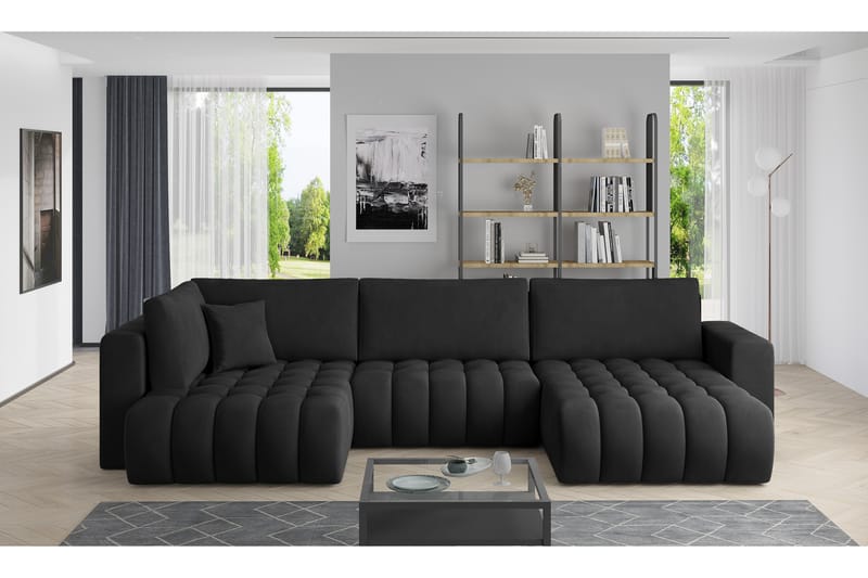 Yorktown U-sovesofa Chaiselong Højre - Grøn - Møbler - Sofaer - Sovesofaer