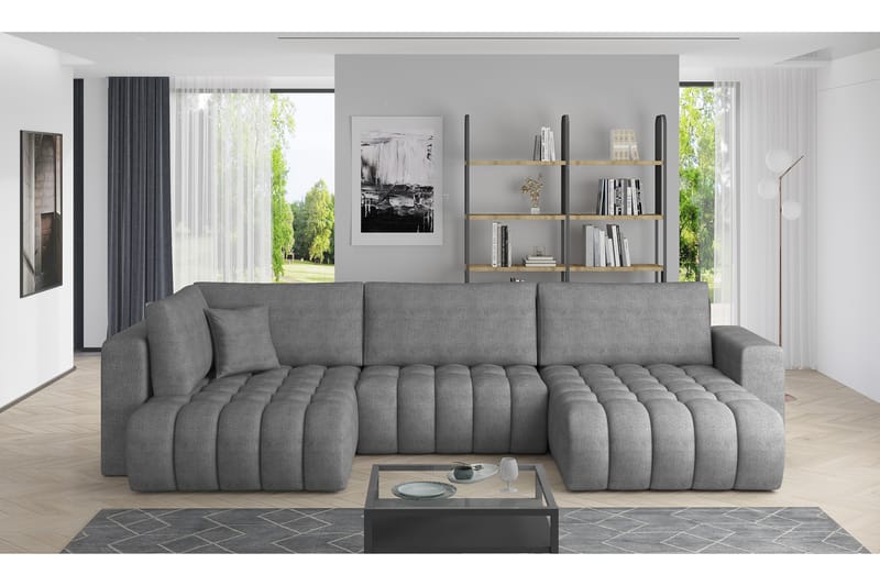 Yorktown U-sovesofa Chaiselong Højre - Gul - Møbler - Sofaer - Sovesofaer