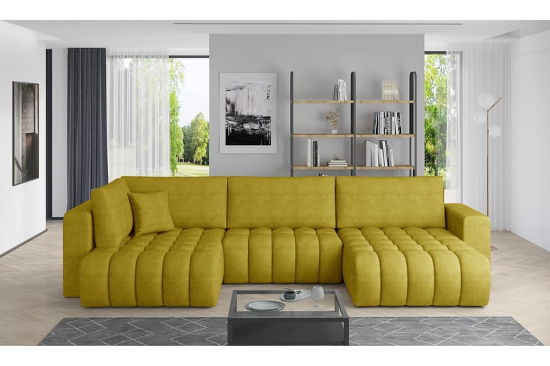 Yorktown U-sovesofa Chaiselong Højre - Lysbeige - Sovesofaer - Sovesofa chaiselong