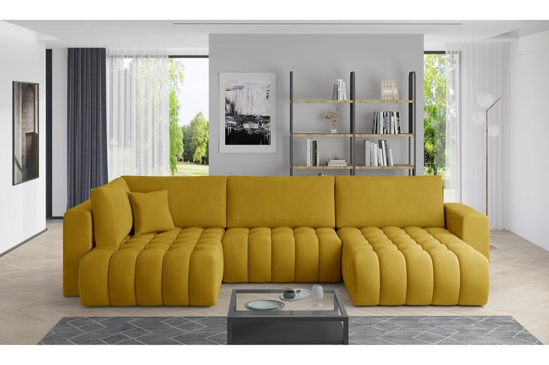 Yorktown U-sovesofa Chaiselong Højre - Lysegrå - Møbler - Sofaer - Sovesofaer