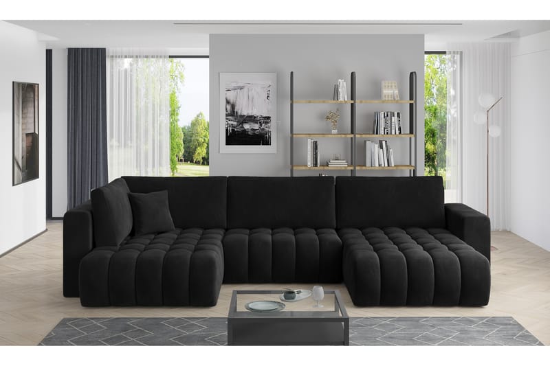Yorktown U-sovesofa Chaiselong Højre - Lyserød - Møbler - Sofaer - Sovesofaer