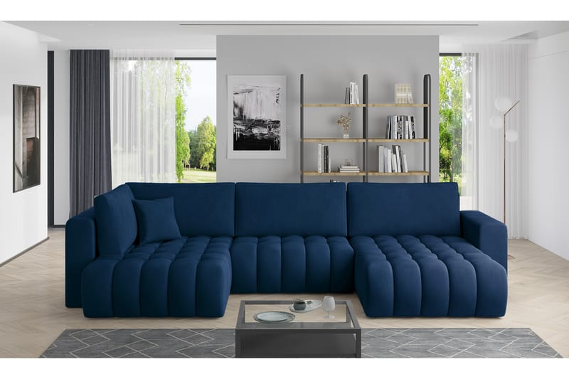 Yorktown U-sovesofa Chaiselong Højre - Mørkegrå - Møbler - Sofaer - Sovesofaer