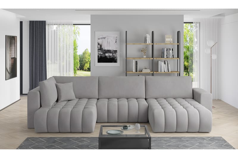 Yorktown U-sovesofa Chaiselong Højre - Sort - Møbler - Sofaer - Sovesofaer