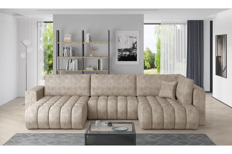 Yorktown U-sovesofa Chaiselong Venstre - Beige - Sovesofaer - Sovesofa chaiselong