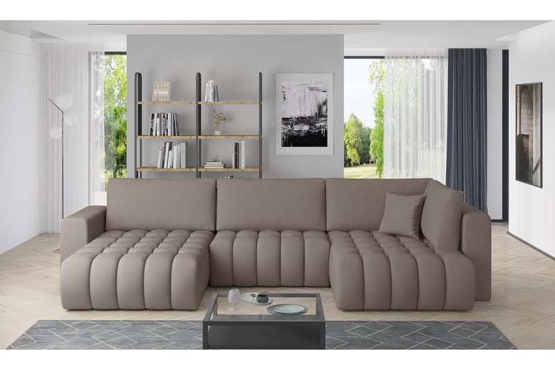 Yorktown U-sovesofa Chaiselong Venstre - Beige - Møbler - Sofaer - Sovesofaer
