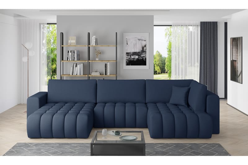 Yorktown U-sovesofa Chaiselong Venstre - Blå - Møbler - Sofaer - Sovesofaer