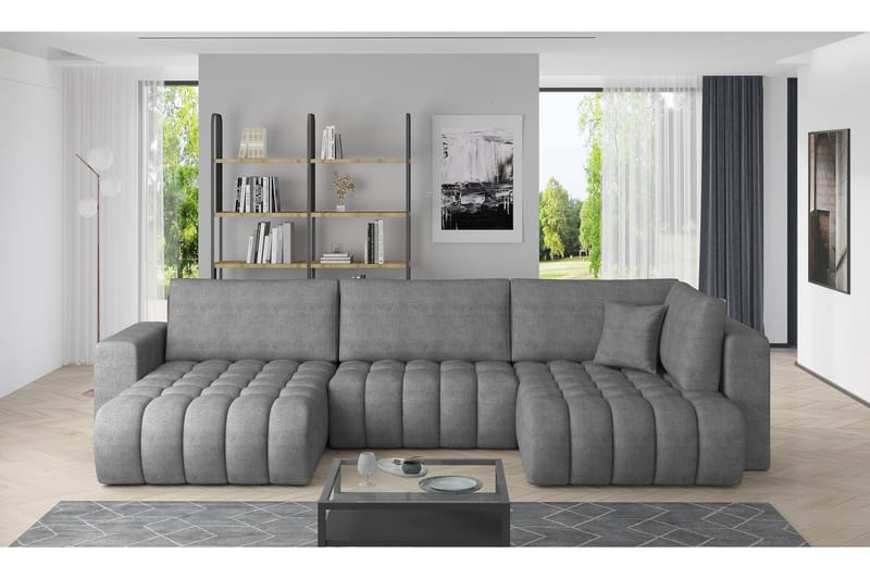 Yorktown U-sovesofa Chaiselong Venstre - Grå - Møbler - Sofaer - Sovesofaer