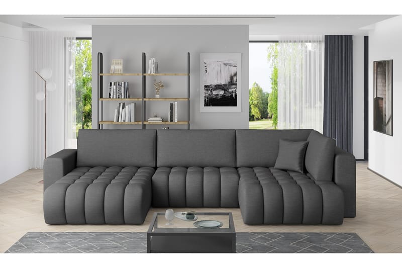 Yorktown U-sovesofa Chaiselong Venstre - Grå - Møbler - Sofaer - Sovesofaer