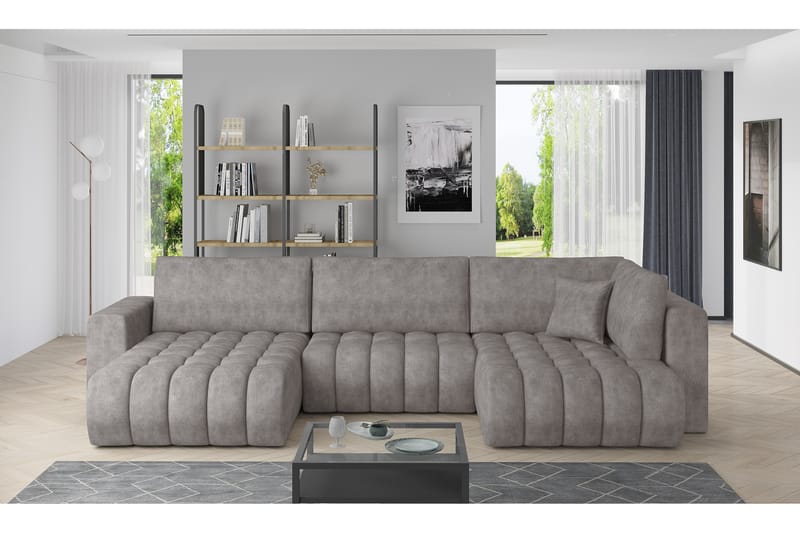 Yorktown U-sovesofa Chaiselong Venstre - Grå - Møbler - Sofaer - Sovesofaer