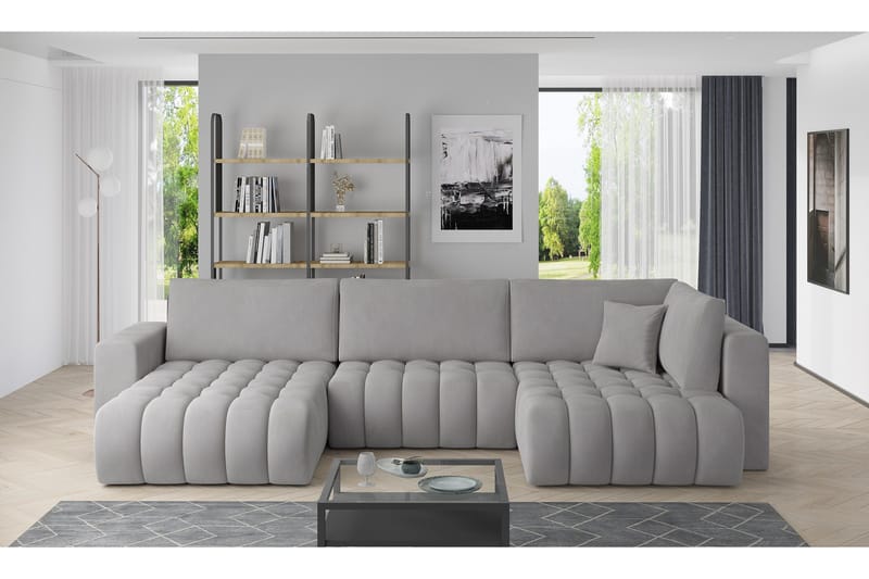 Yorktown U-sovesofa Chaiselong Venstre - Grå - Møbler - Sofaer - Sovesofaer