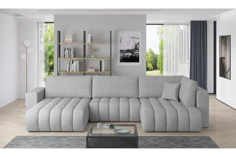 Yorktown U-sovesofa Chaiselong Venstre - Grå - Møbler - Sofaer - Sovesofaer