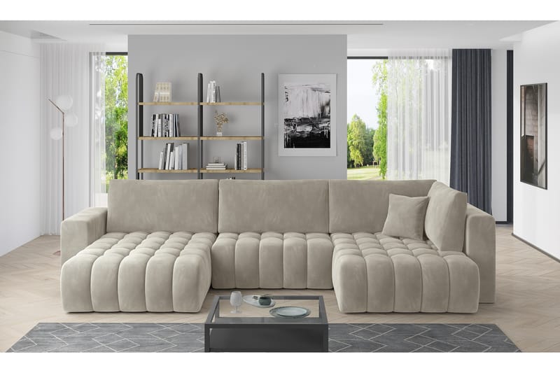 Yorktown U-sovesofa Chaiselong Venstre - Lysbeige - Sovesofaer - Sovesofa chaiselong