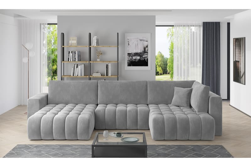 Yorktown U-sovesofa Chaiselong Venstre - Lysegrå - Møbler - Sofaer - Sovesofaer
