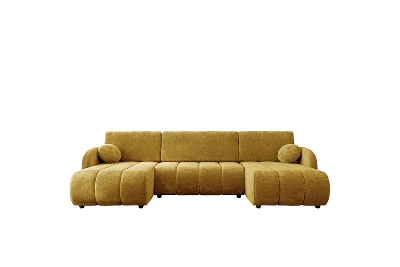 Zarania Sovesofa Dobbelt Divan 3-Personers, Gul