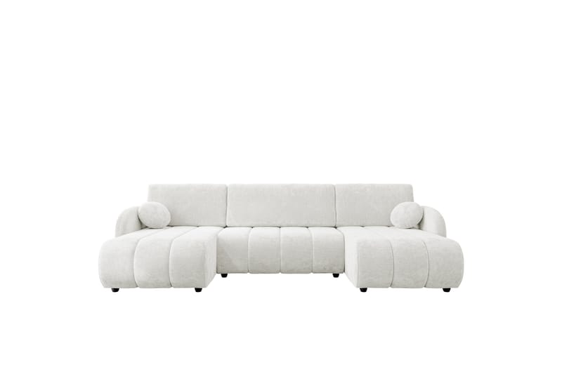 Zarania Sovesofa Dobbelt Divan 3-Personers - Hvid - Møbler - Sofaer - Sovesofaer