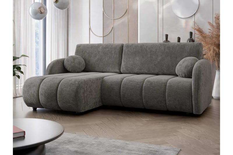 Zarania Sovesofa Med 3-Sæders Divan - Grå - Møbler - Sofaer - Sovesofaer