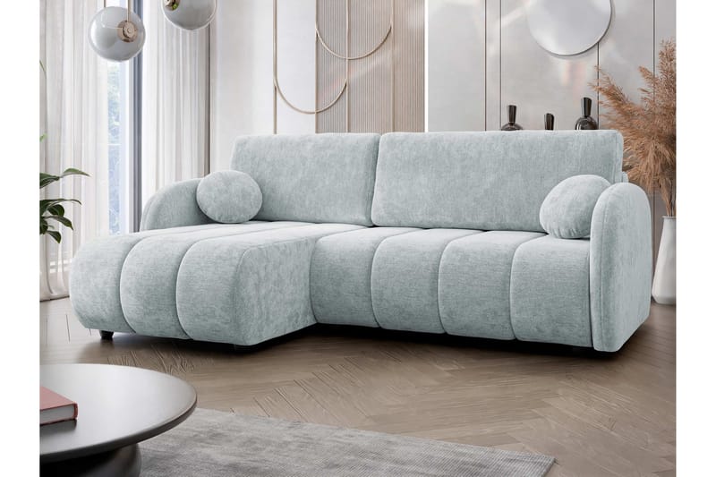 Zarania Sovesofa Med 3-Sæders Divan - Grå - Møbler - Sofaer - Sovesofaer