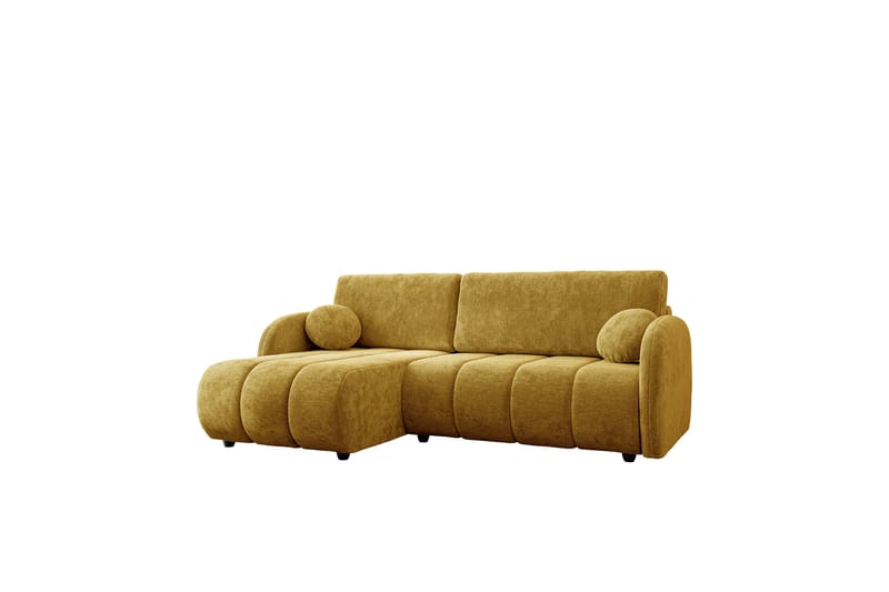 Zarania Sovesofa Med 3-Sæders Divan - Gul - Møbler - Sofaer - Sovesofaer