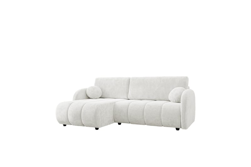 Zarania Sovesofa Med 3-Sæders Divan - Hvid - Møbler - Sofaer - Sovesofaer