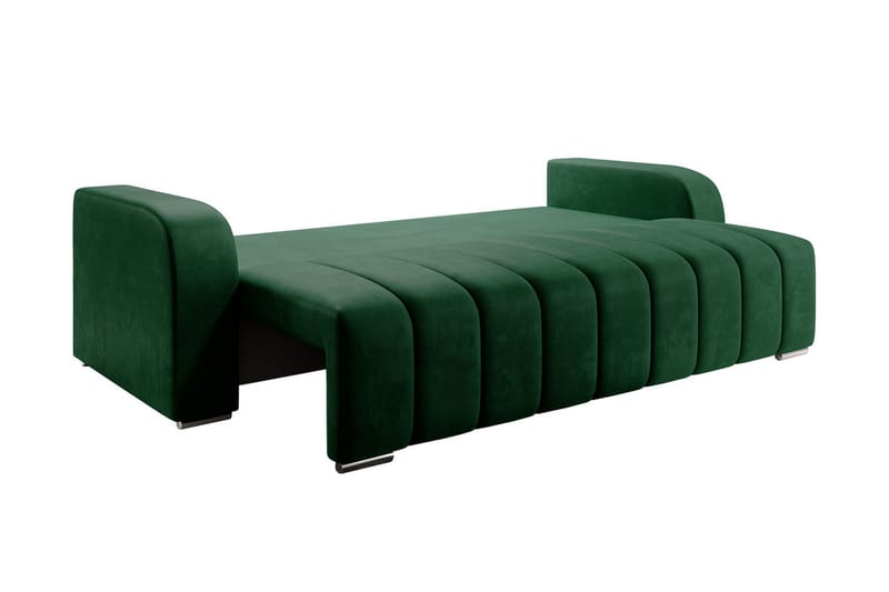 Zulueta 3-personers sofa - Lyserød - Sovesofaer - 3 personers sovesofa - Velour sofaer